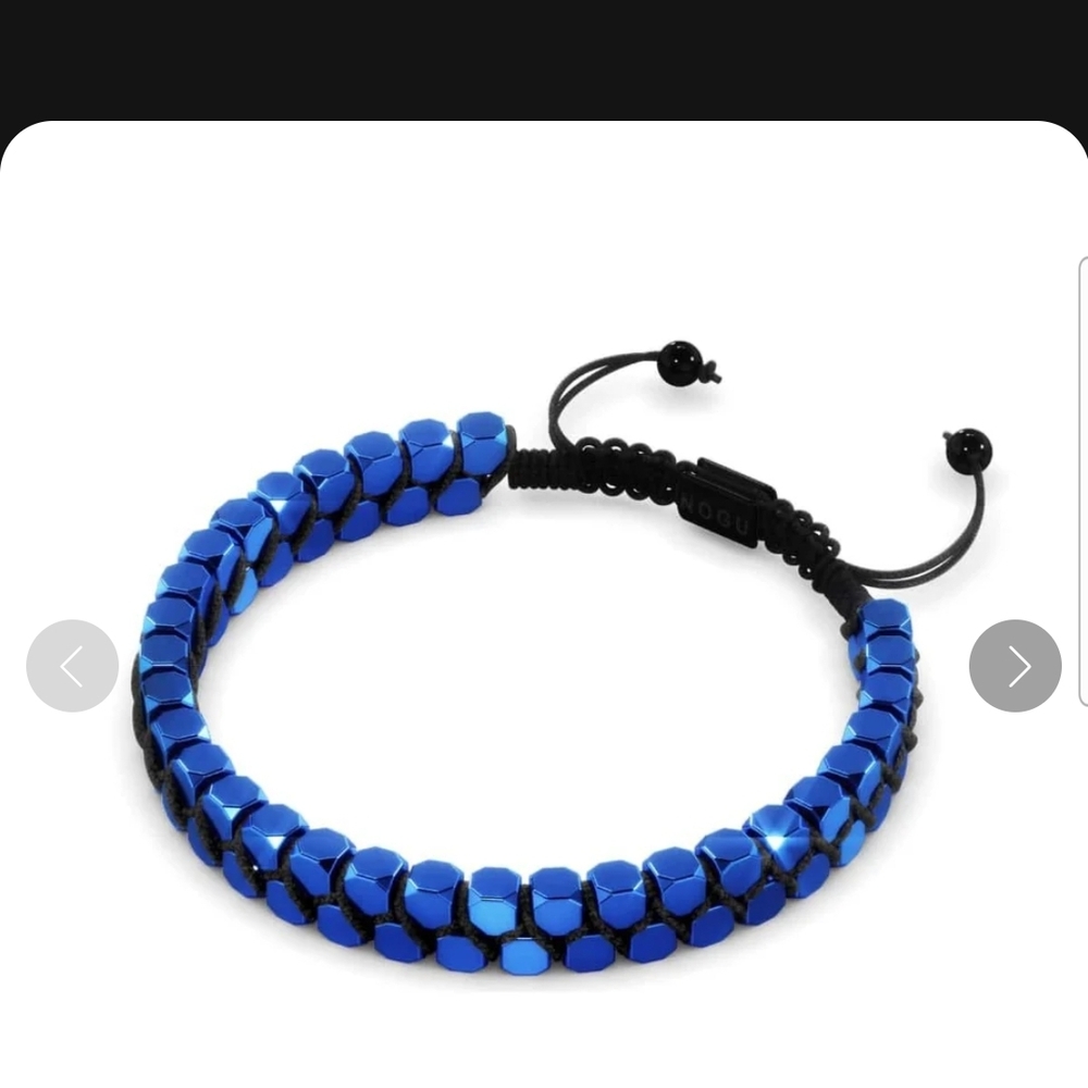 Blue Beaded Bracelet